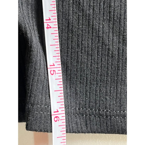 AQUA WOMEN'S RIBBED KEY HOLE TIE TOP BLACK SIZE S NWT - Picture 5 of 5